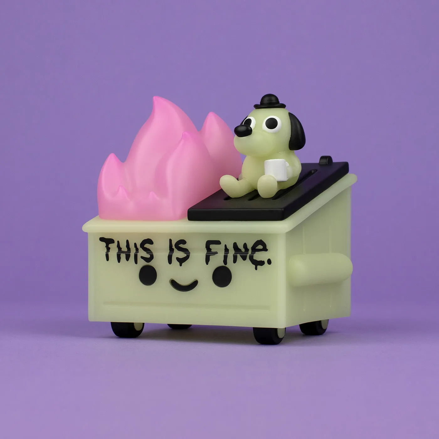 100% Soft - Dumpster Fire (Glow In The Dark Edition) Vinyl Figure (91057) LOW STOCK