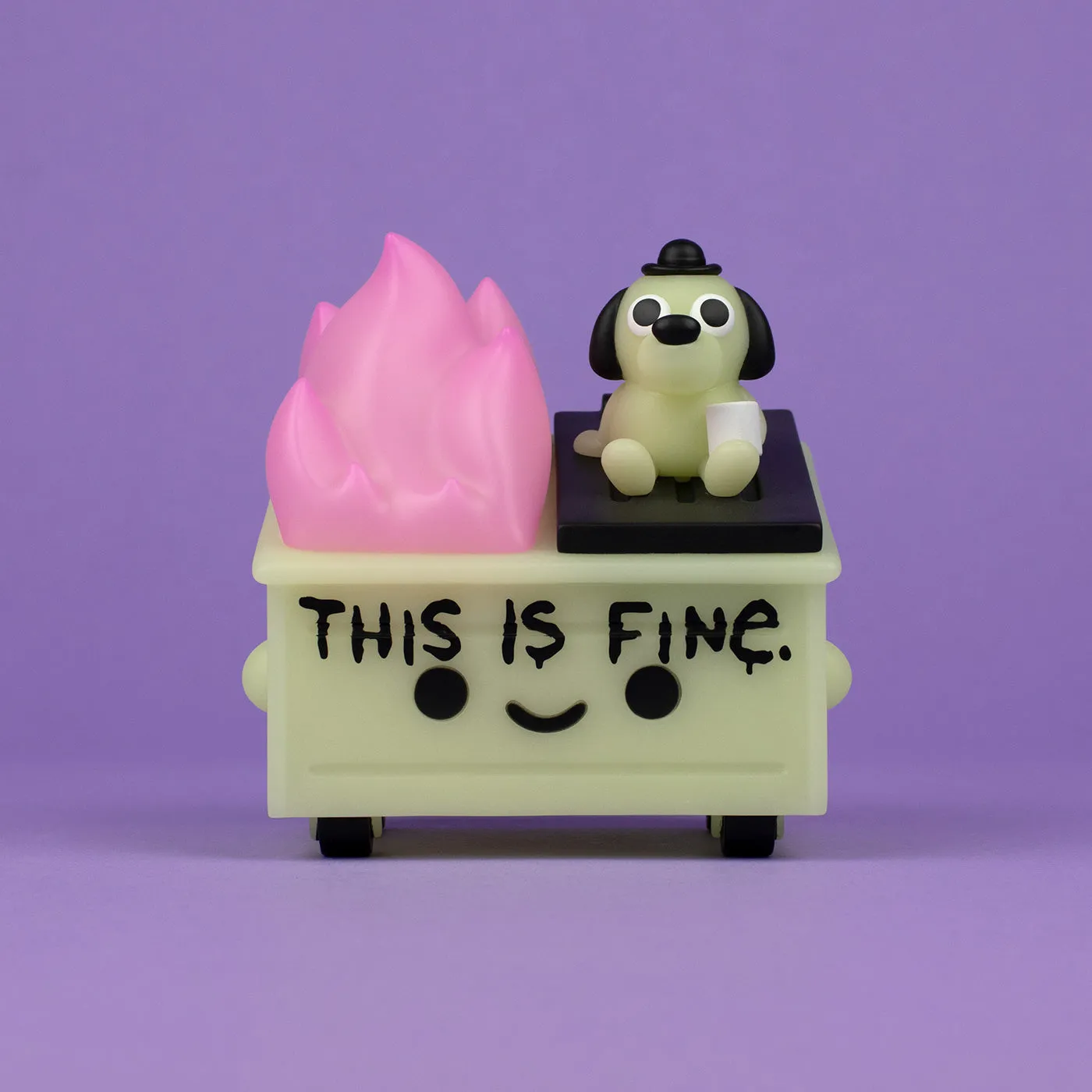 100% Soft - Dumpster Fire (Glow In The Dark Edition) Vinyl Figure (91057) LOW STOCK