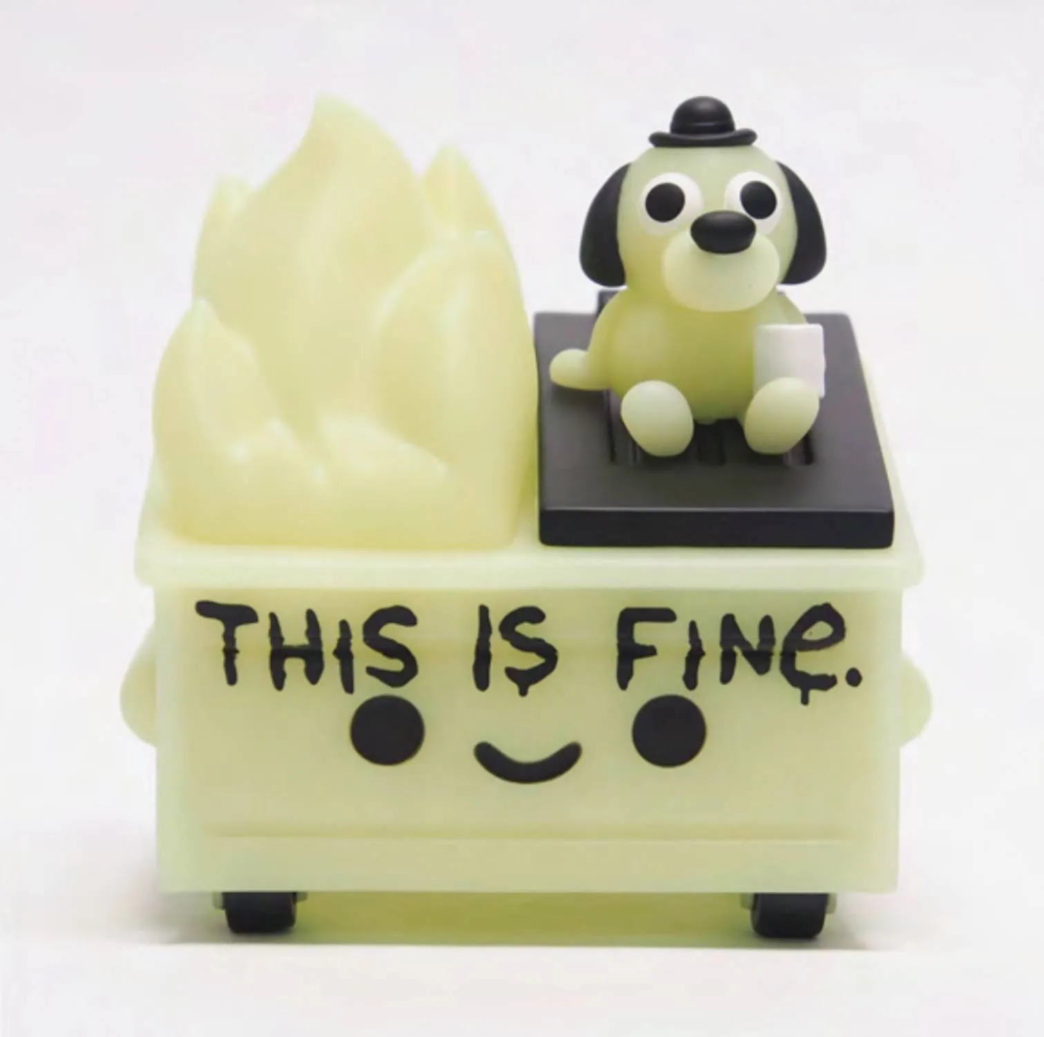 100% Soft - Dumpster Fire (Glow In The Dark Edition) Vinyl Figure (91057) LOW STOCK
