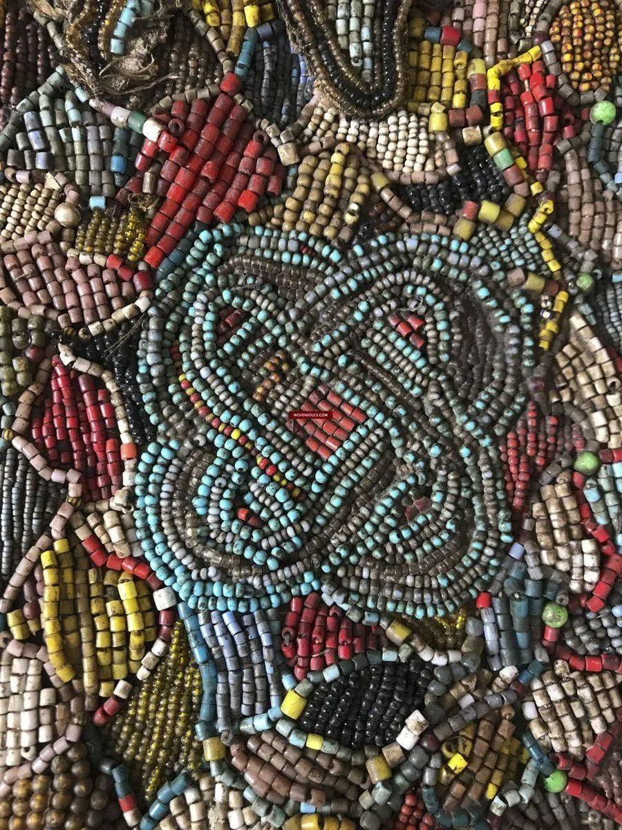1239 SOLD Antique Beaded Yoruba Shango Priest Ceremonial Tunic Masterpiece