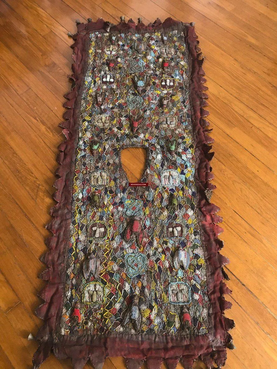 1239 SOLD Antique Beaded Yoruba Shango Priest Ceremonial Tunic Masterpiece