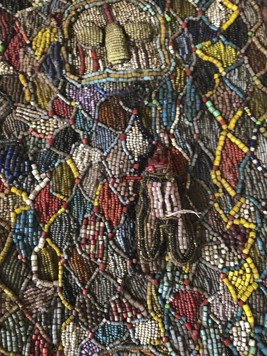 1239 SOLD Antique Beaded Yoruba Shango Priest Ceremonial Tunic Masterpiece