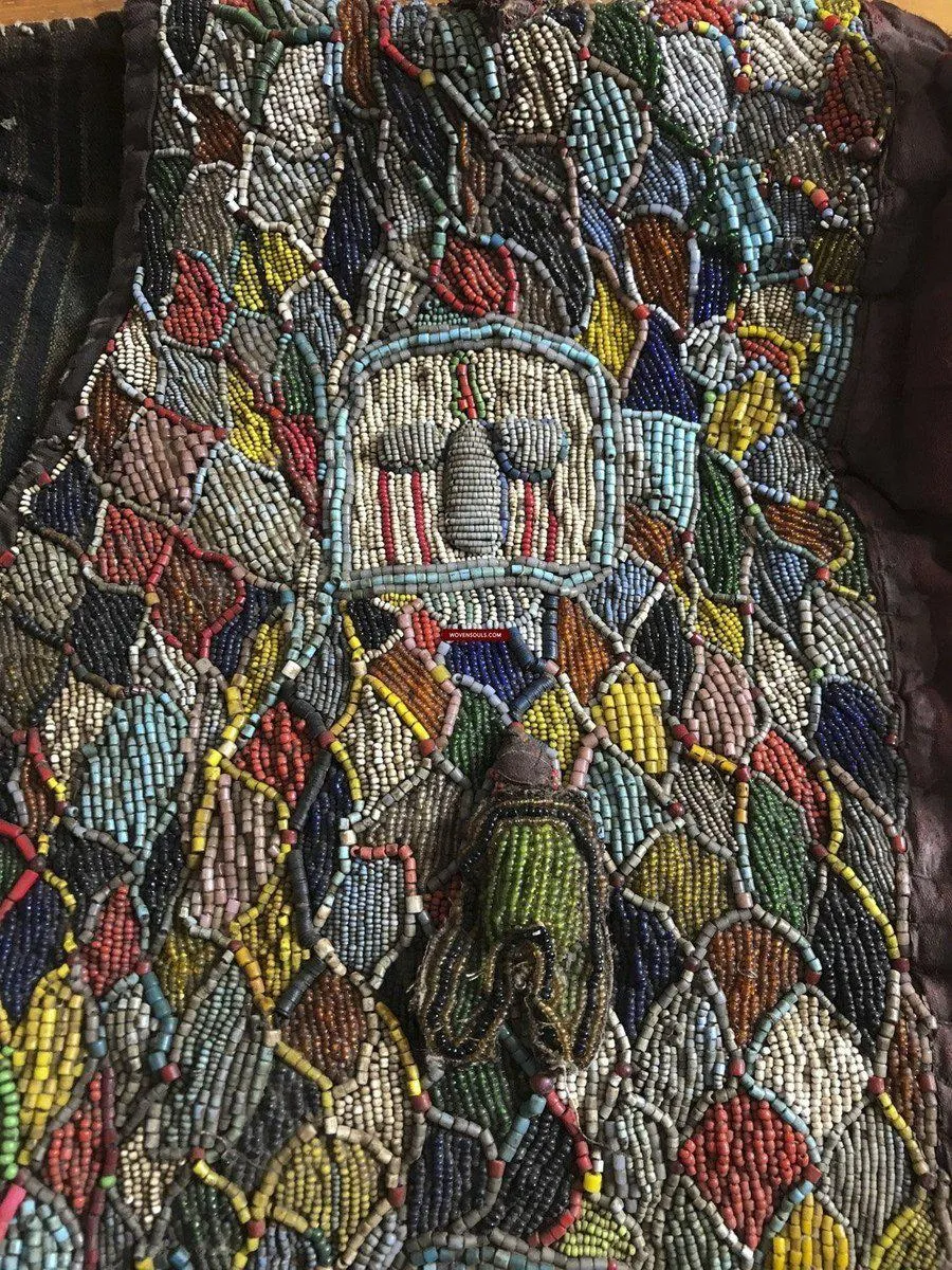 1239 SOLD Antique Beaded Yoruba Shango Priest Ceremonial Tunic Masterpiece