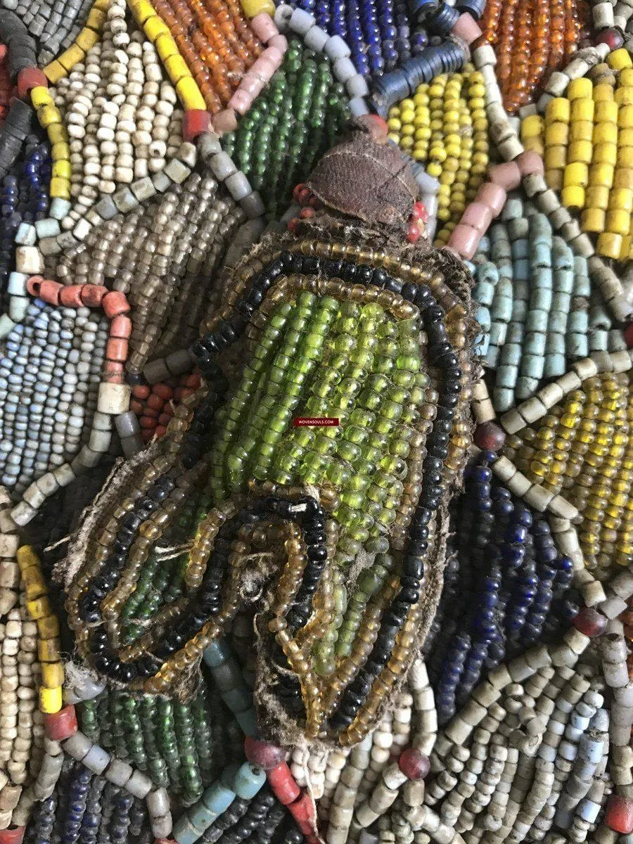 1239 SOLD Antique Beaded Yoruba Shango Priest Ceremonial Tunic Masterpiece
