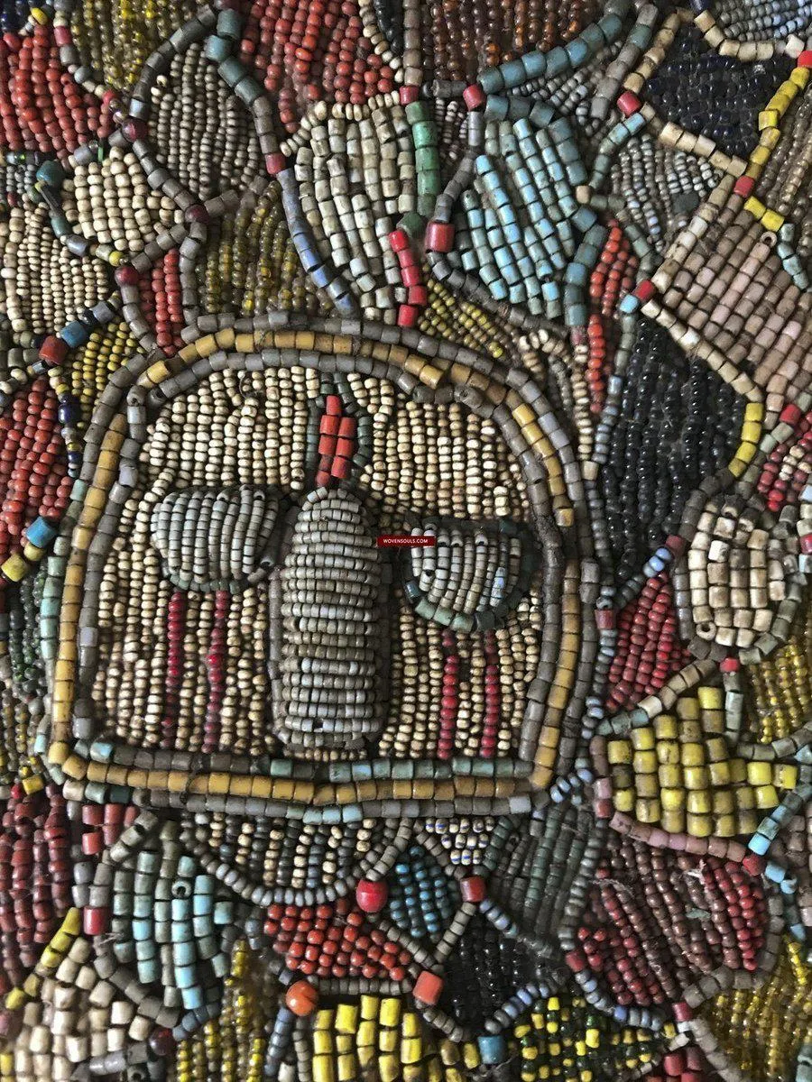 1239 SOLD Antique Beaded Yoruba Shango Priest Ceremonial Tunic Masterpiece