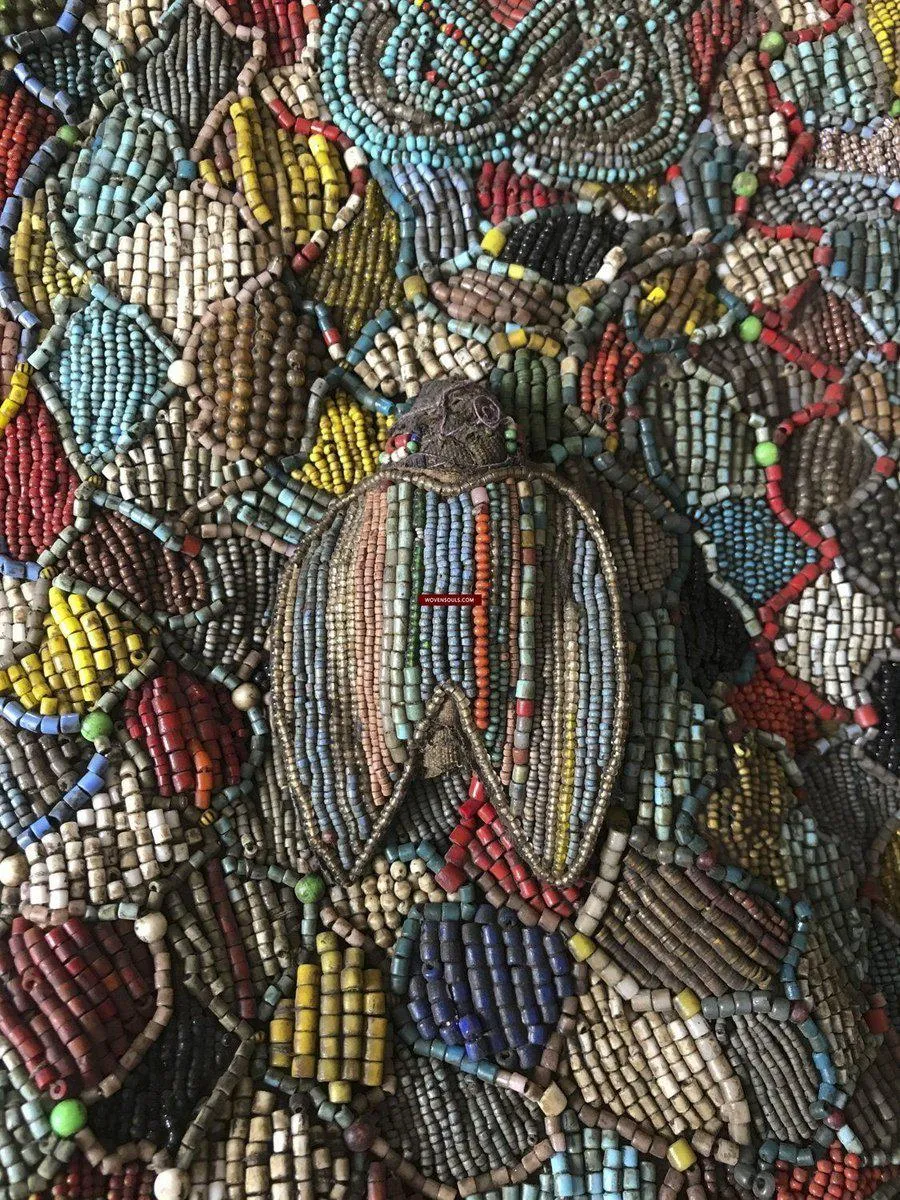 1239 SOLD Antique Beaded Yoruba Shango Priest Ceremonial Tunic Masterpiece
