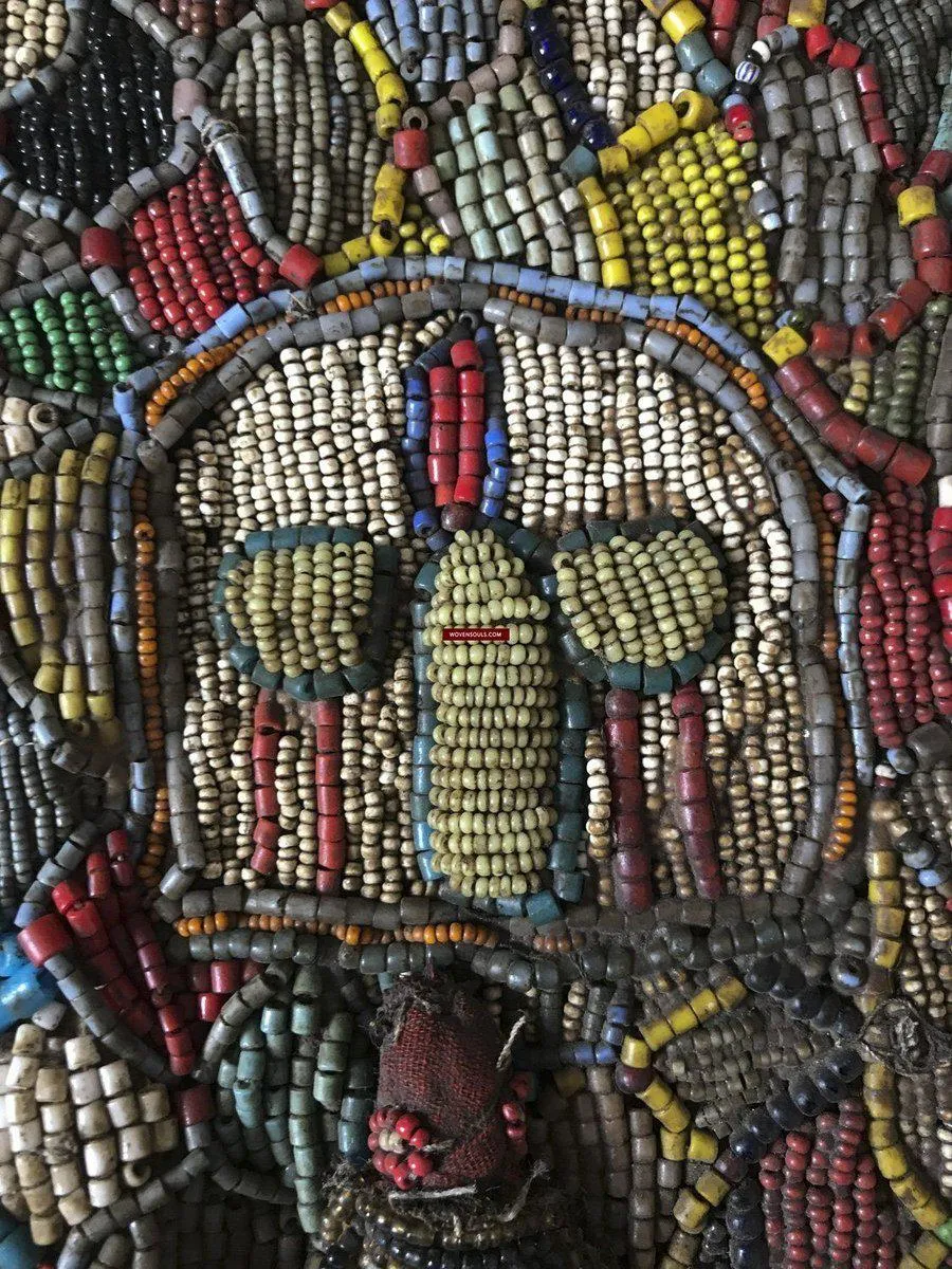 1239 SOLD Antique Beaded Yoruba Shango Priest Ceremonial Tunic Masterpiece