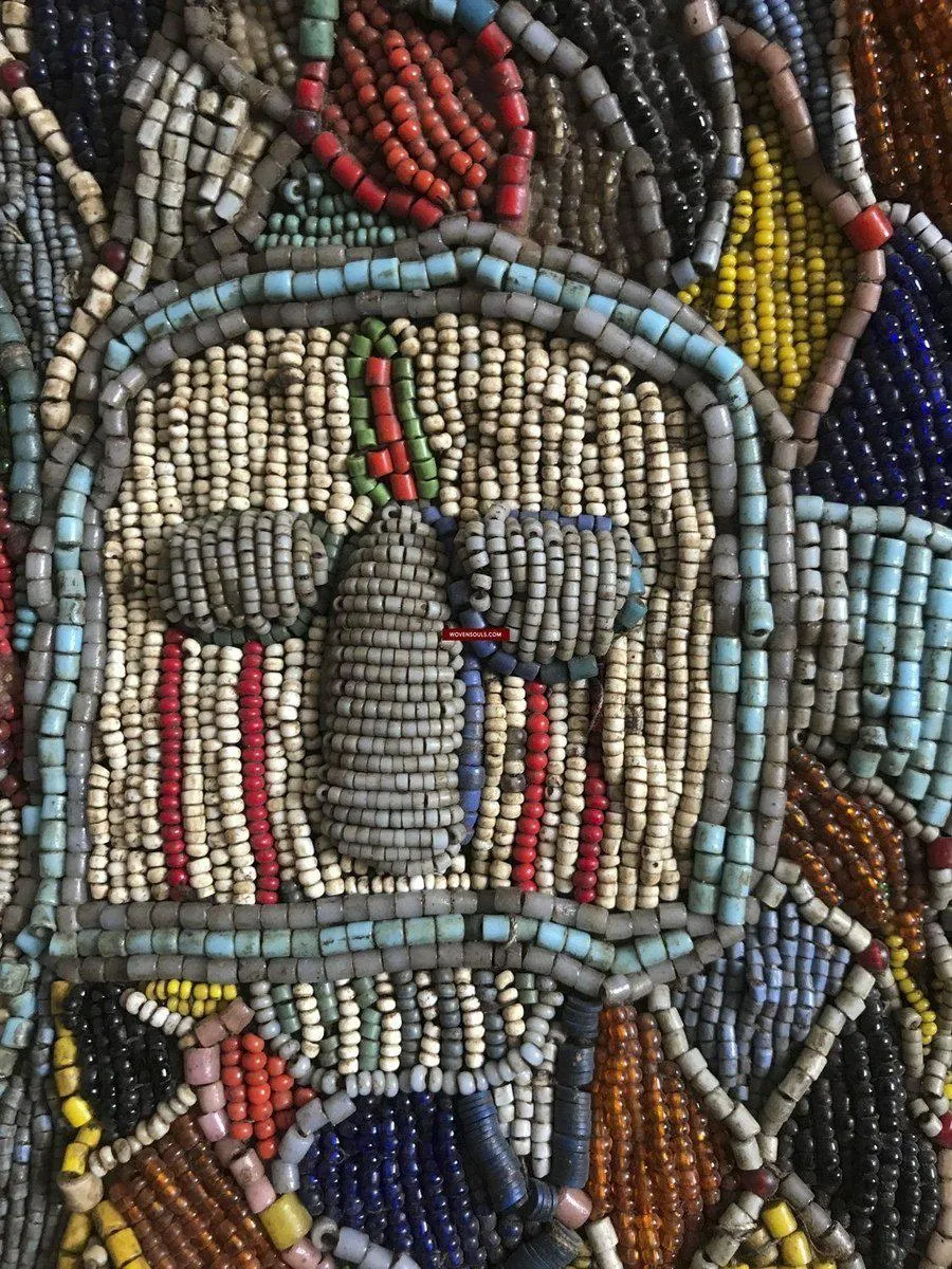 1239 SOLD Antique Beaded Yoruba Shango Priest Ceremonial Tunic Masterpiece