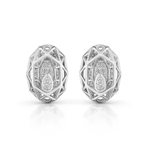 18k Estelar White Gold Earring With 0.44 Cts Vs-Gh Diamonds