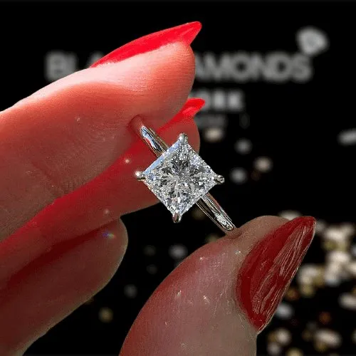 2.5ct Princess Cut Diamond Engagement Ring