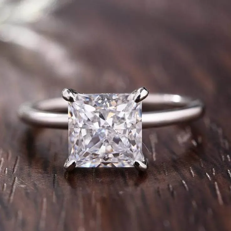 2.5ct Princess Cut Diamond Engagement Ring