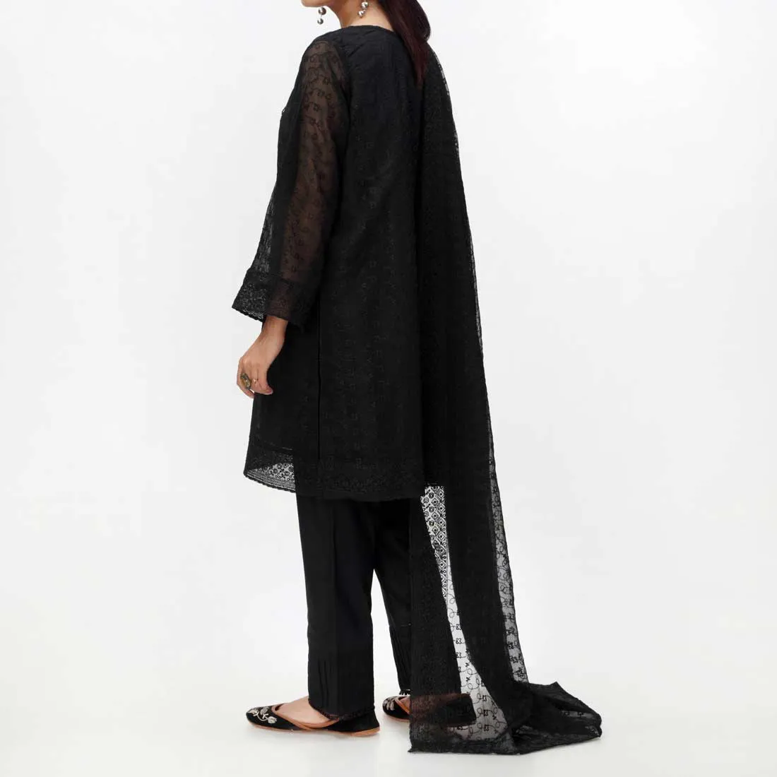 2PC- Embroidered Chiffon Suit PS4234