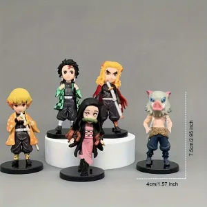 5pc Handmade Anime Figure Set for Holiday Decoration  Gifts