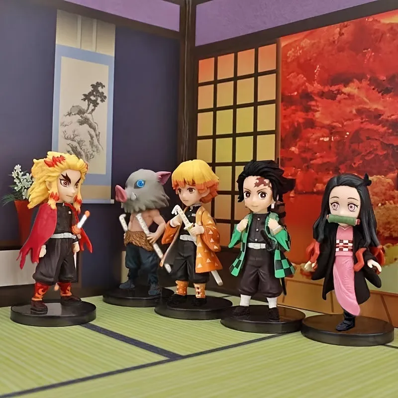 5pc Handmade Anime Figure Set for Holiday Decoration  Gifts