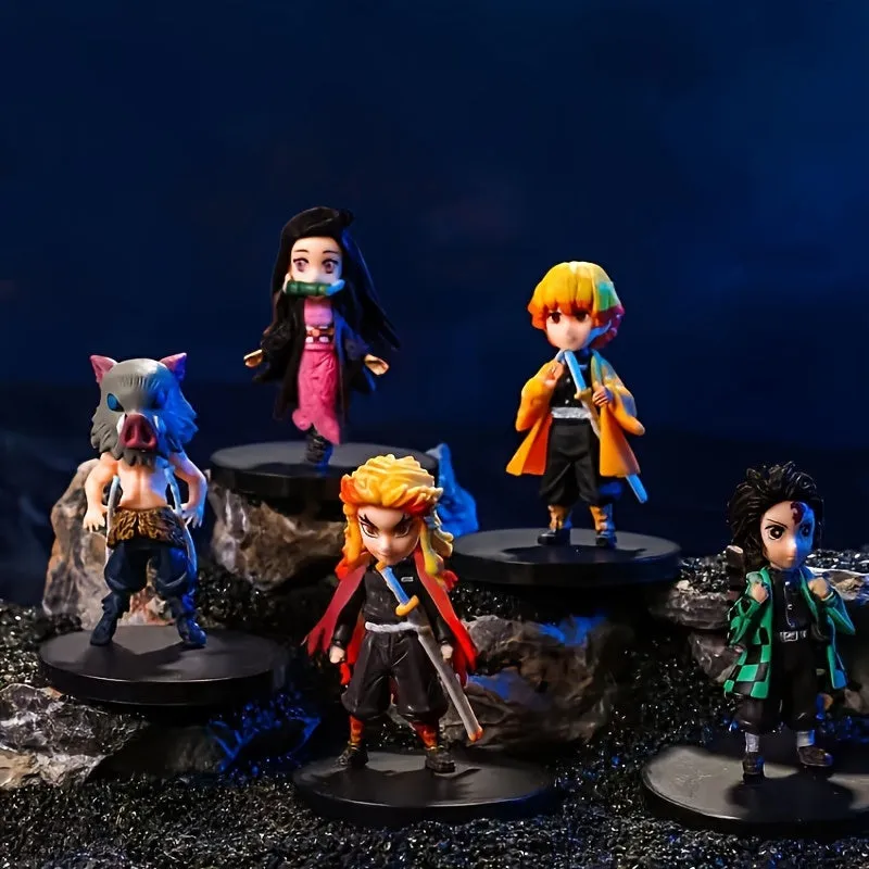 5pc Handmade Anime Figure Set for Holiday Decoration  Gifts