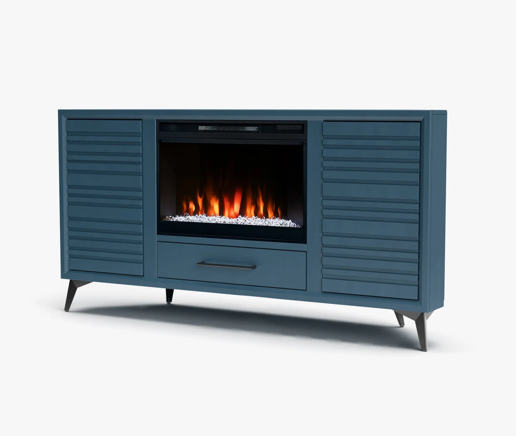 64" Malibu Fireplace Corner TV Stand
