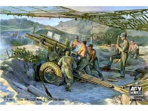AFV Club 1/35 WWII Late Version 105MM Howitzer M2A1 & Carriage M2A2 | AF35182