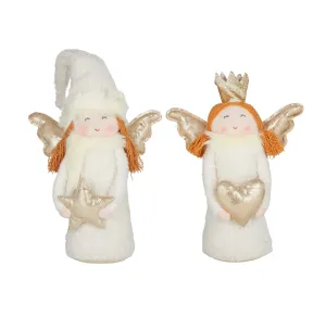 Angel with Wings Cream 40cm.