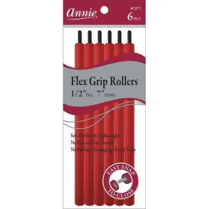 Annie Flex Grip Rollers 1/2 Inch Red