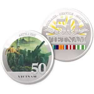 Artillery Vietnam 50th Ltd Edition Medallion