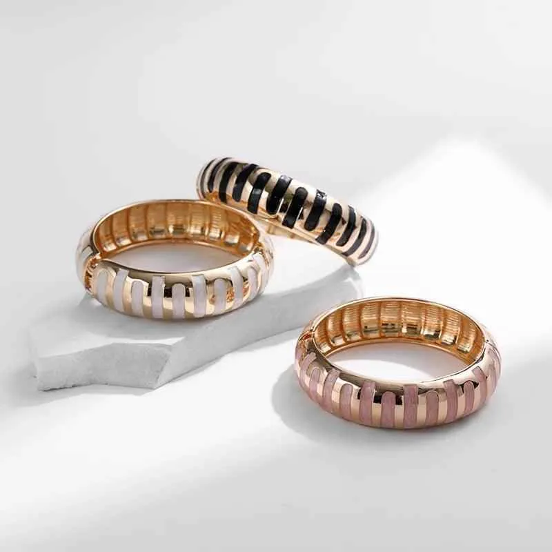 Bracelets Charm Jewelry - Vertical Stripe Drip Bangles - TSJ6 Design