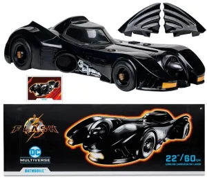 DC Multiverse Batmobile (Michael Keaton) (The Flash Movie) Vehicle 7" Inch Scale Action Figure - McFarlane Toys *IMPORT STOCK* *DAMAGED BOX*