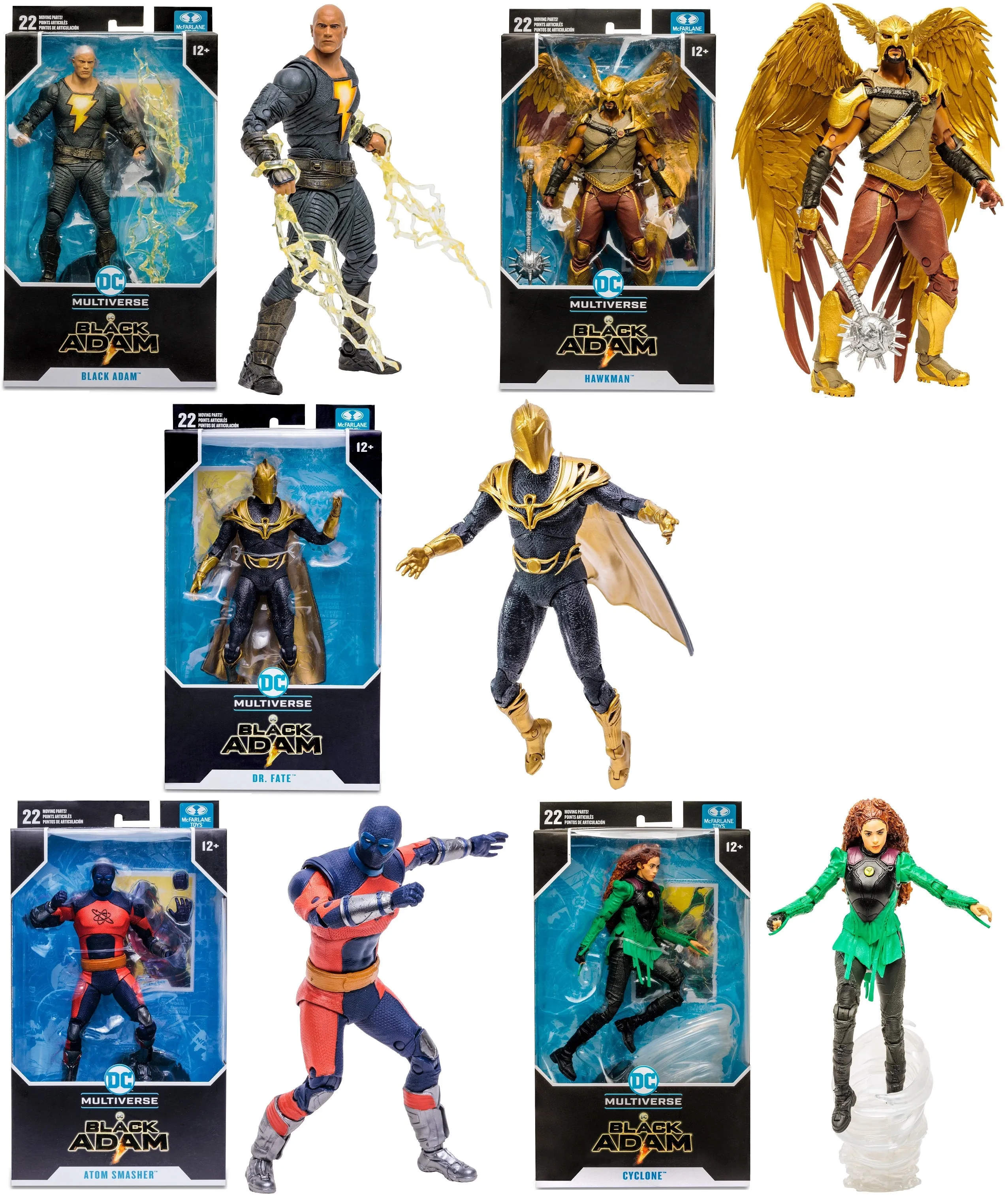 DC Multiverse Black Adam Movie Full wave (Set of 5) 7" Inch Scale Action Figure - McFarlane Toys