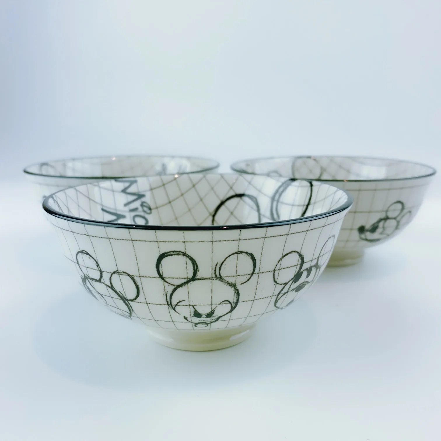 Disney® Sketch book Mickey Mouse Bowl Tidbit Set of 3 by ZRIKE BRANDS