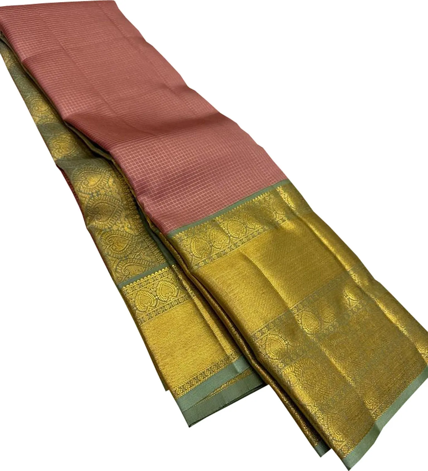 Elegant Pink Kanjeevaram Silk Saree: Timeless Beauty