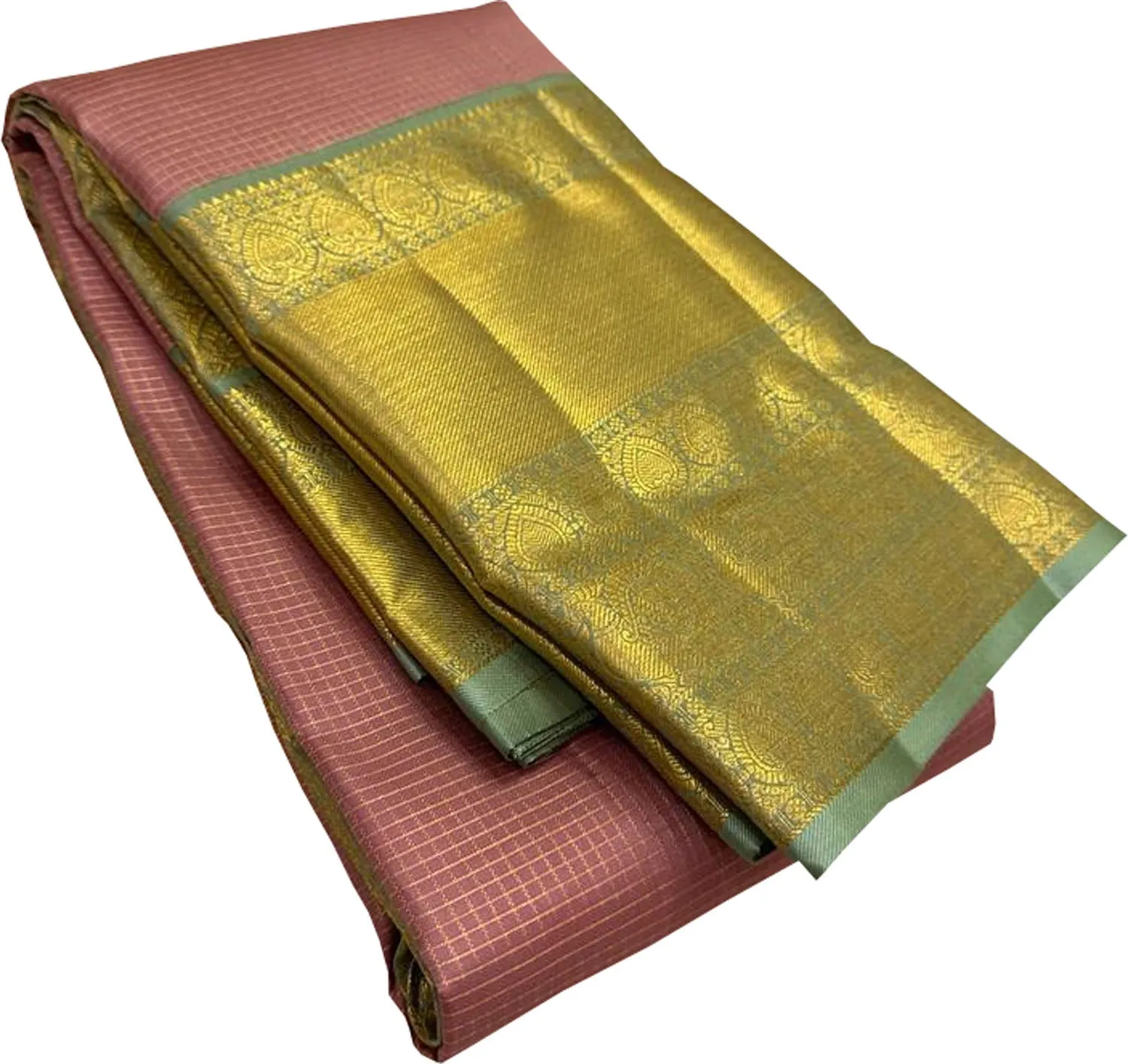 Elegant Pink Kanjeevaram Silk Saree: Timeless Beauty