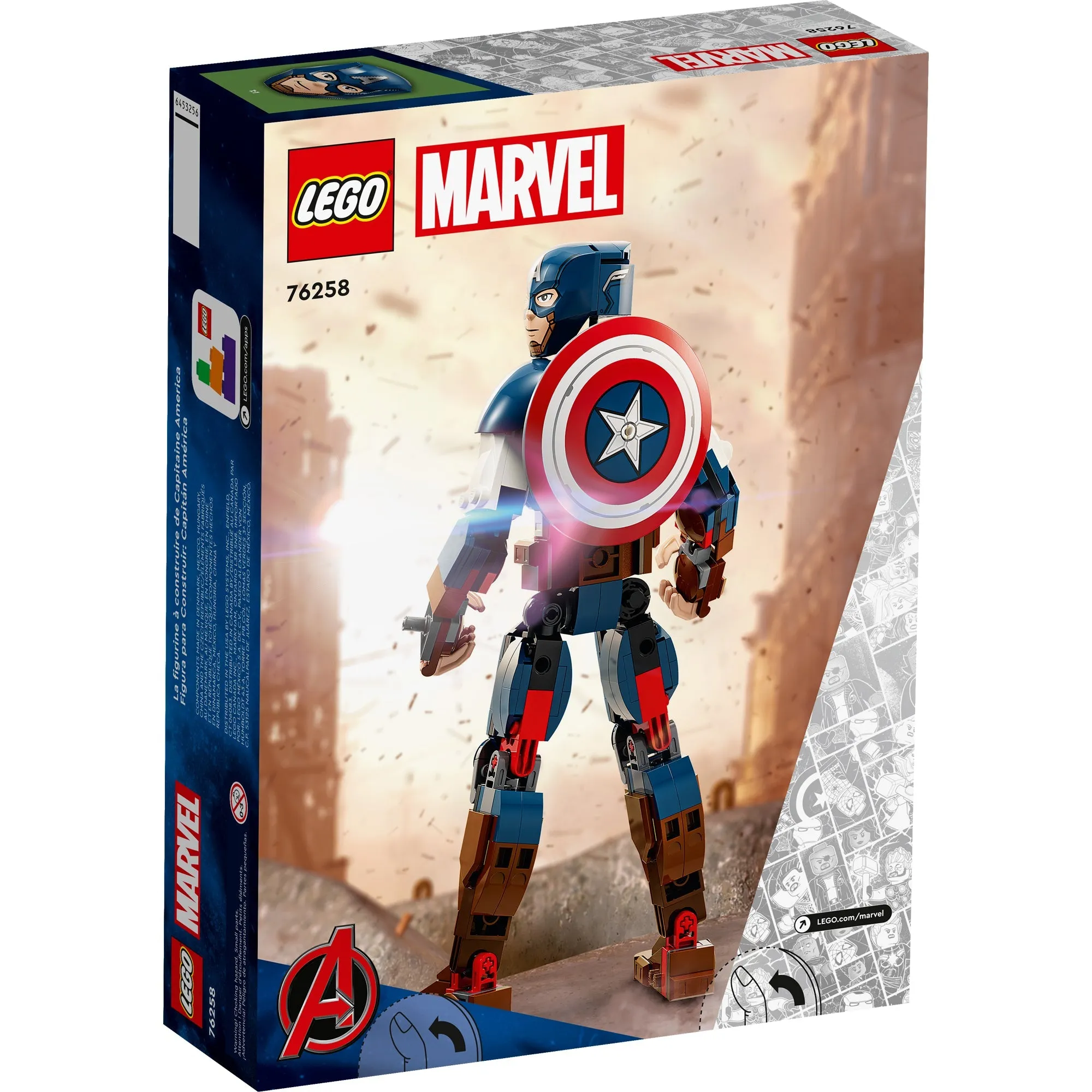 LEGO Marvel Captain America Construction Figure, 76258, Ages 8 , 310 Pieces