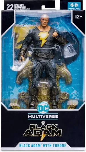 McFarlane - DC Black Adam Movie 7 Inches Figures - Black Adam Variant with Throne