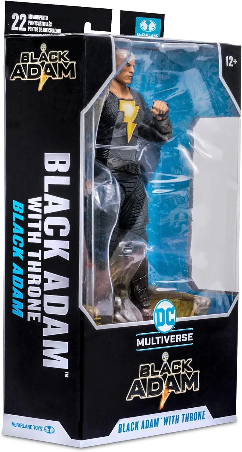 McFarlane - DC Black Adam Movie 7 Inches Figures - Black Adam Variant with Throne