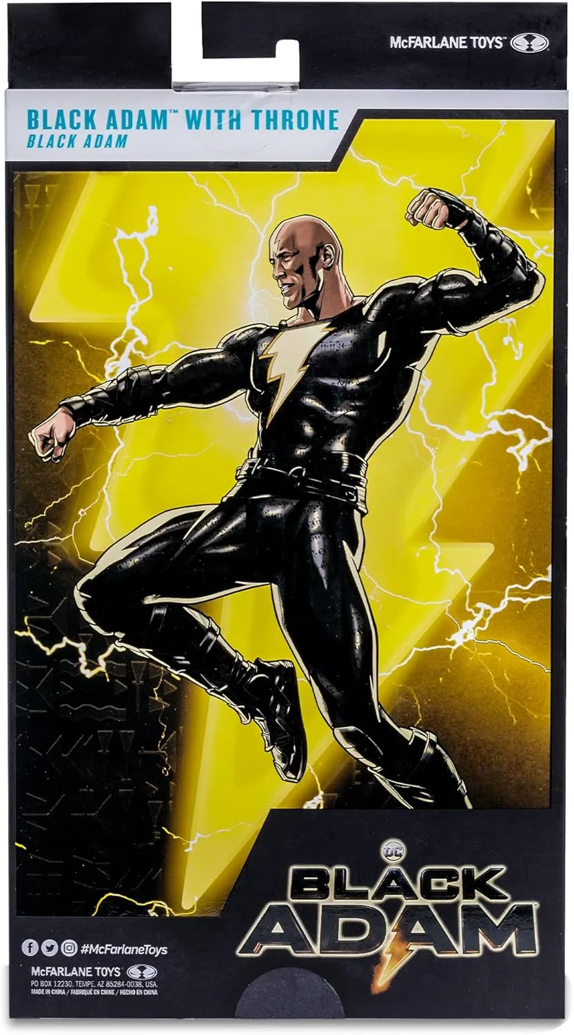 McFarlane - DC Black Adam Movie 7 Inches Figures - Black Adam Variant with Throne