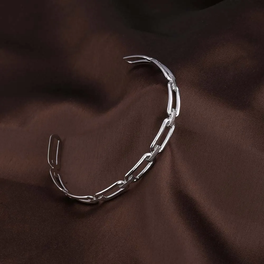 Minimalist Silver Link Bracelet