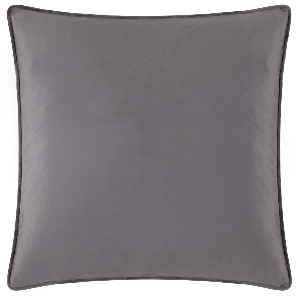 Moonlit Flight Embroidered Velvet Cushion Dusty Pink