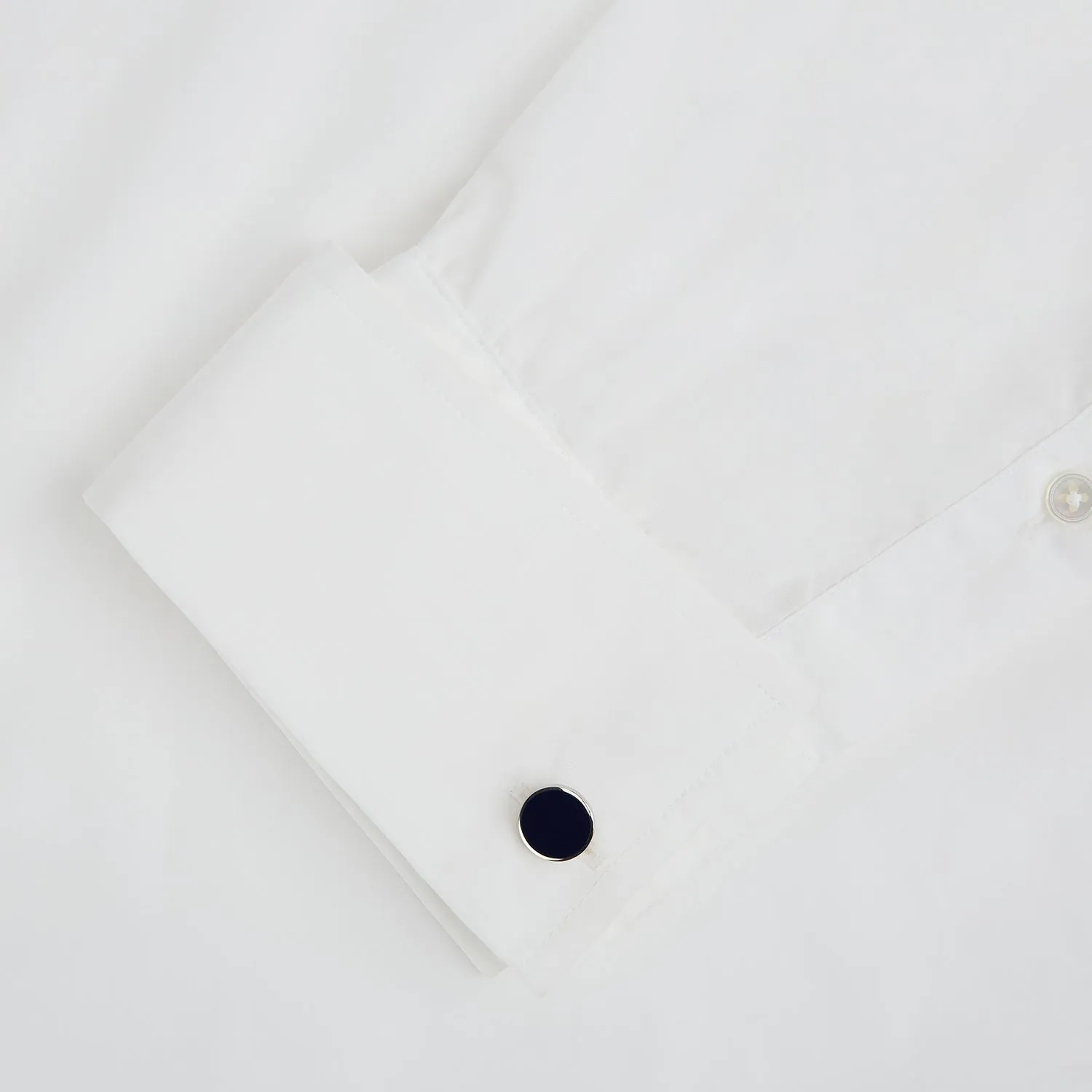 Navy Circle Cufflinks
