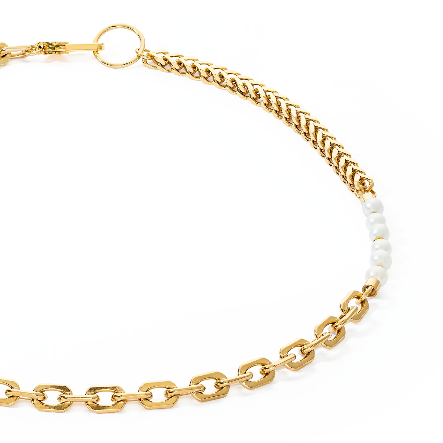 Necklace Shape Shifter Freshwater Pearls gold