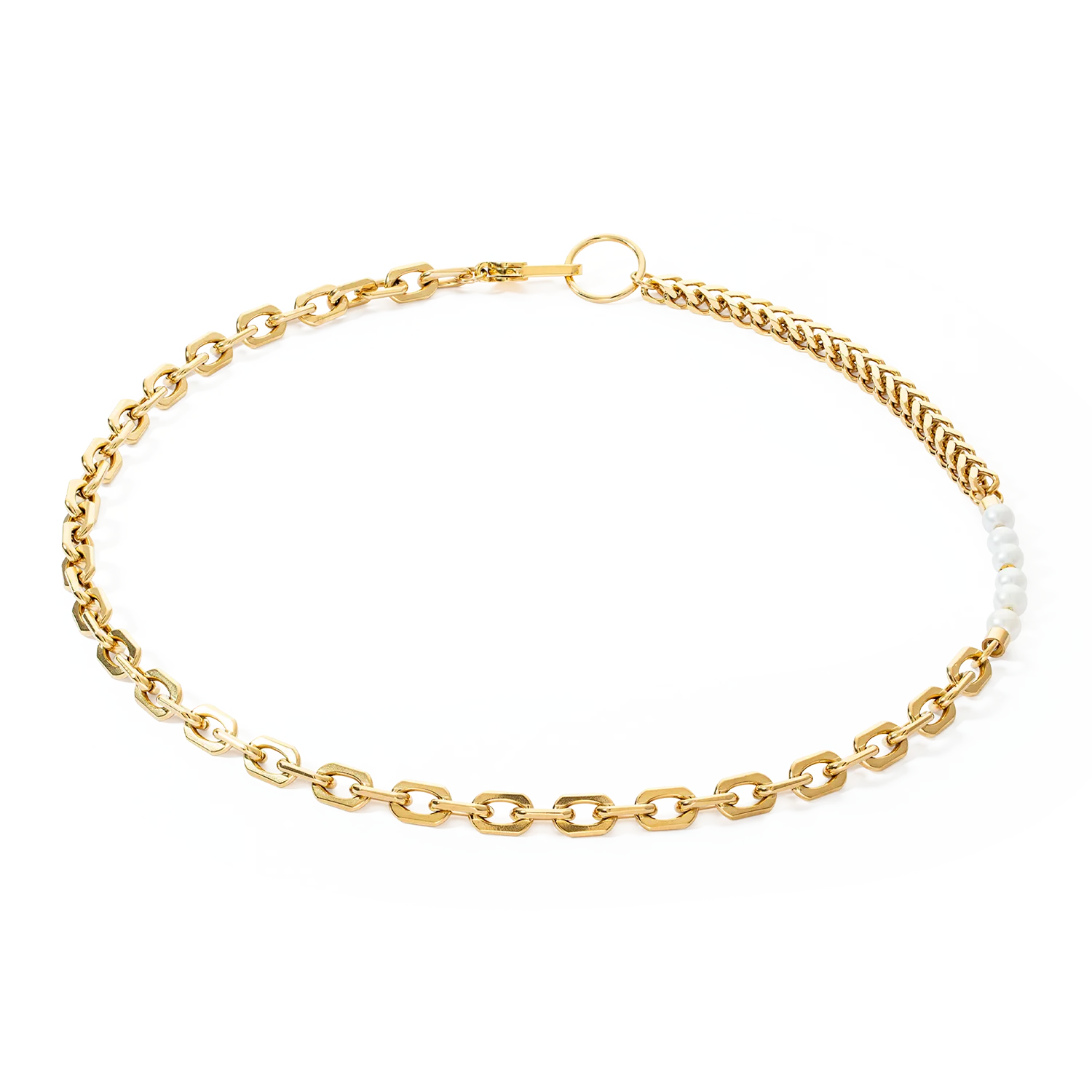 Necklace Shape Shifter Freshwater Pearls gold