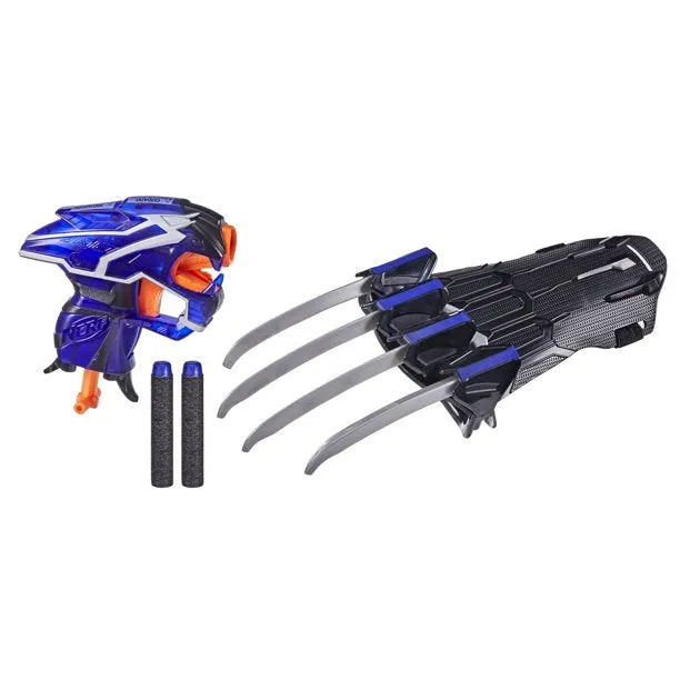 NERF Marvel Avengers Mech Strike Black Panther Blast and Slash Role Play Set Toys