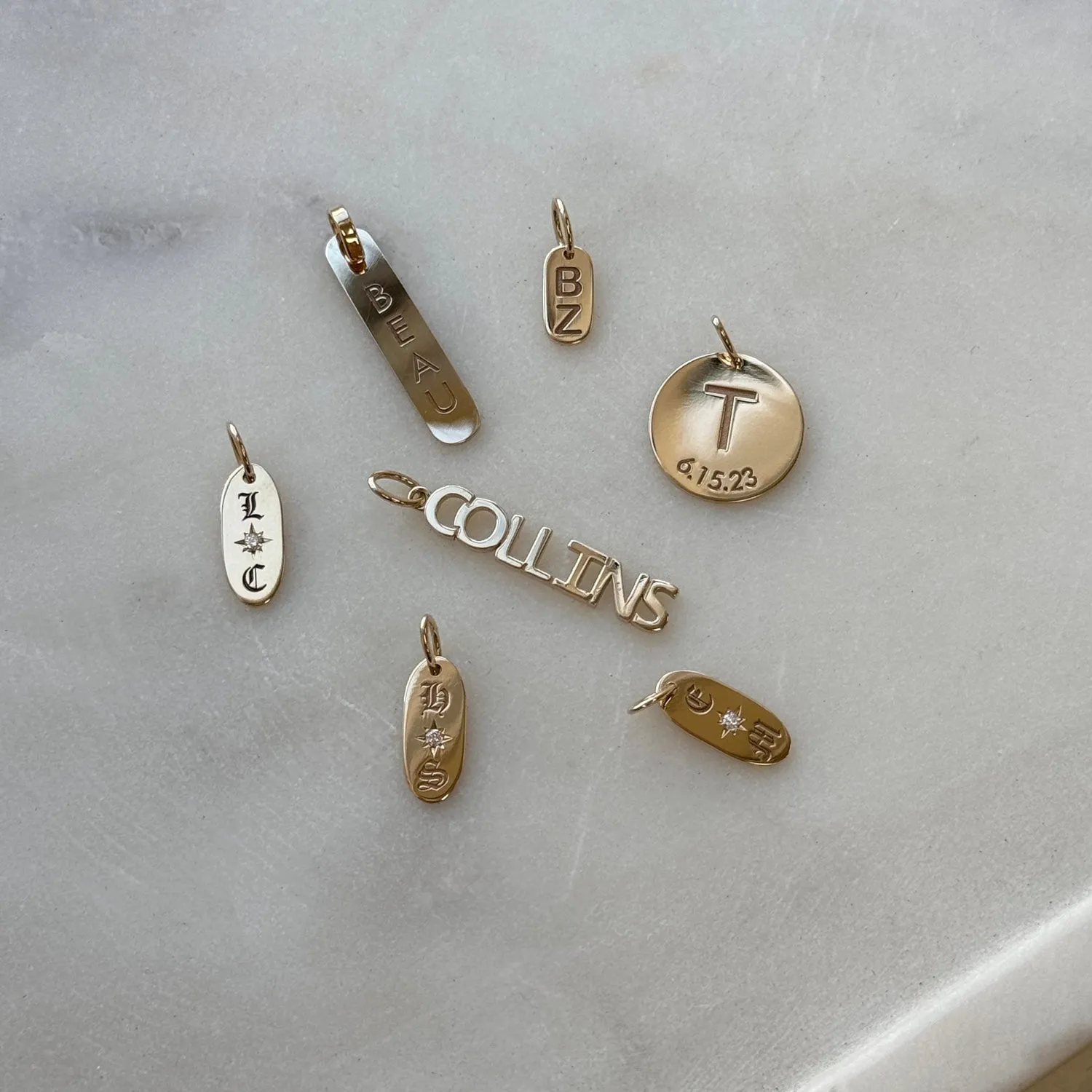 Oval Engravable ID Charm