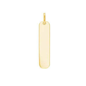 Oval Engravable ID Charm