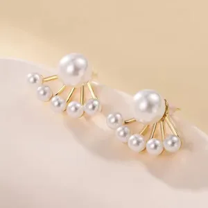 Pearl and Gold Earrings