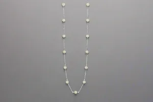 Pearl Station Sterling Necklace