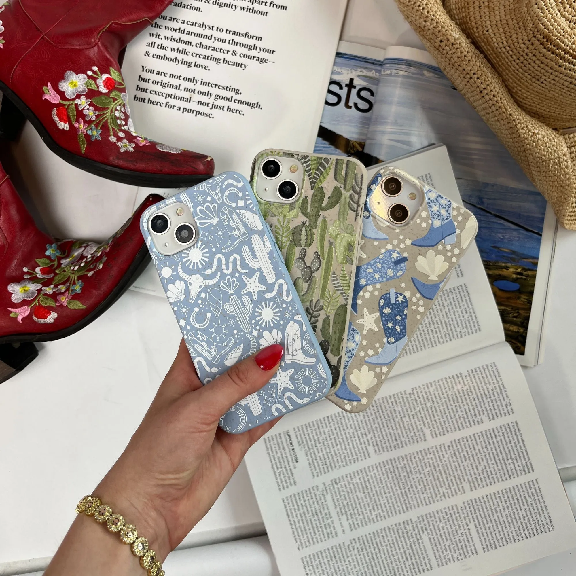 Powder Blue Coastal Rodeo Google Pixel 7 Pro Case