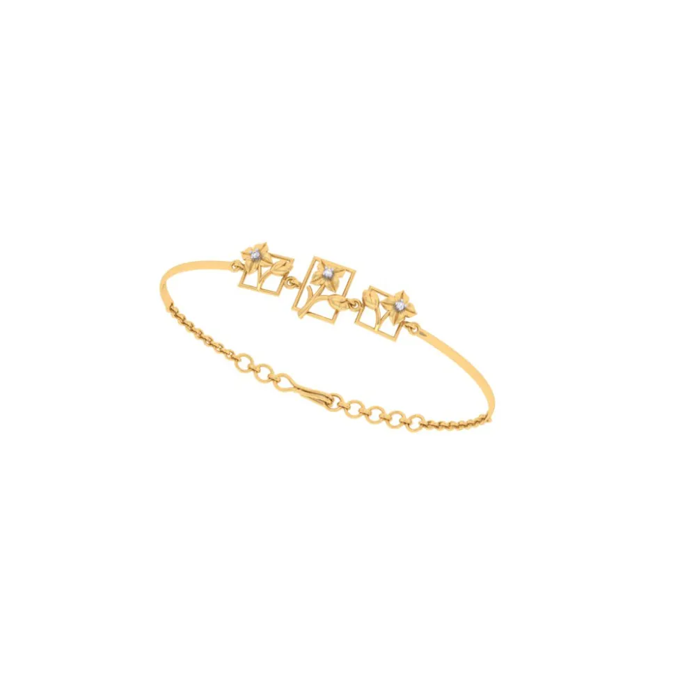 Pure Gold Bracelet With Aesthetic Look And Design