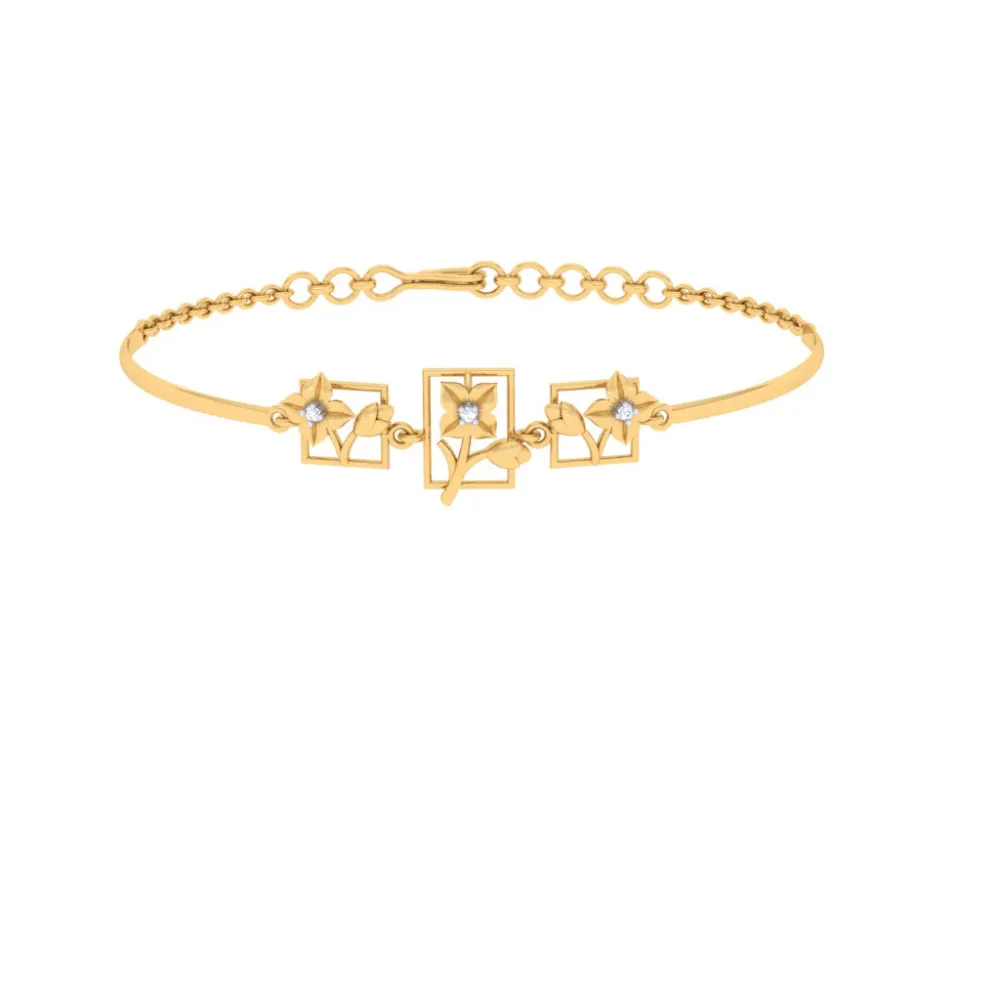 Pure Gold Bracelet With Aesthetic Look And Design