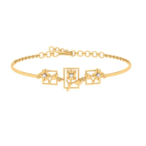 Pure Gold Bracelet With Aesthetic Look And Design