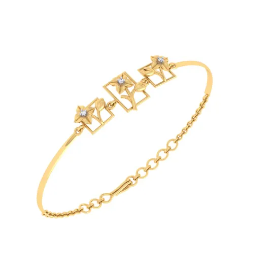 Pure Gold Bracelet With Aesthetic Look And Design
