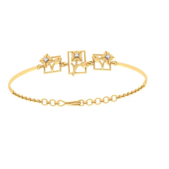 Pure Gold Bracelet With Aesthetic Look And Design